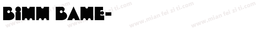bill bold字体转换